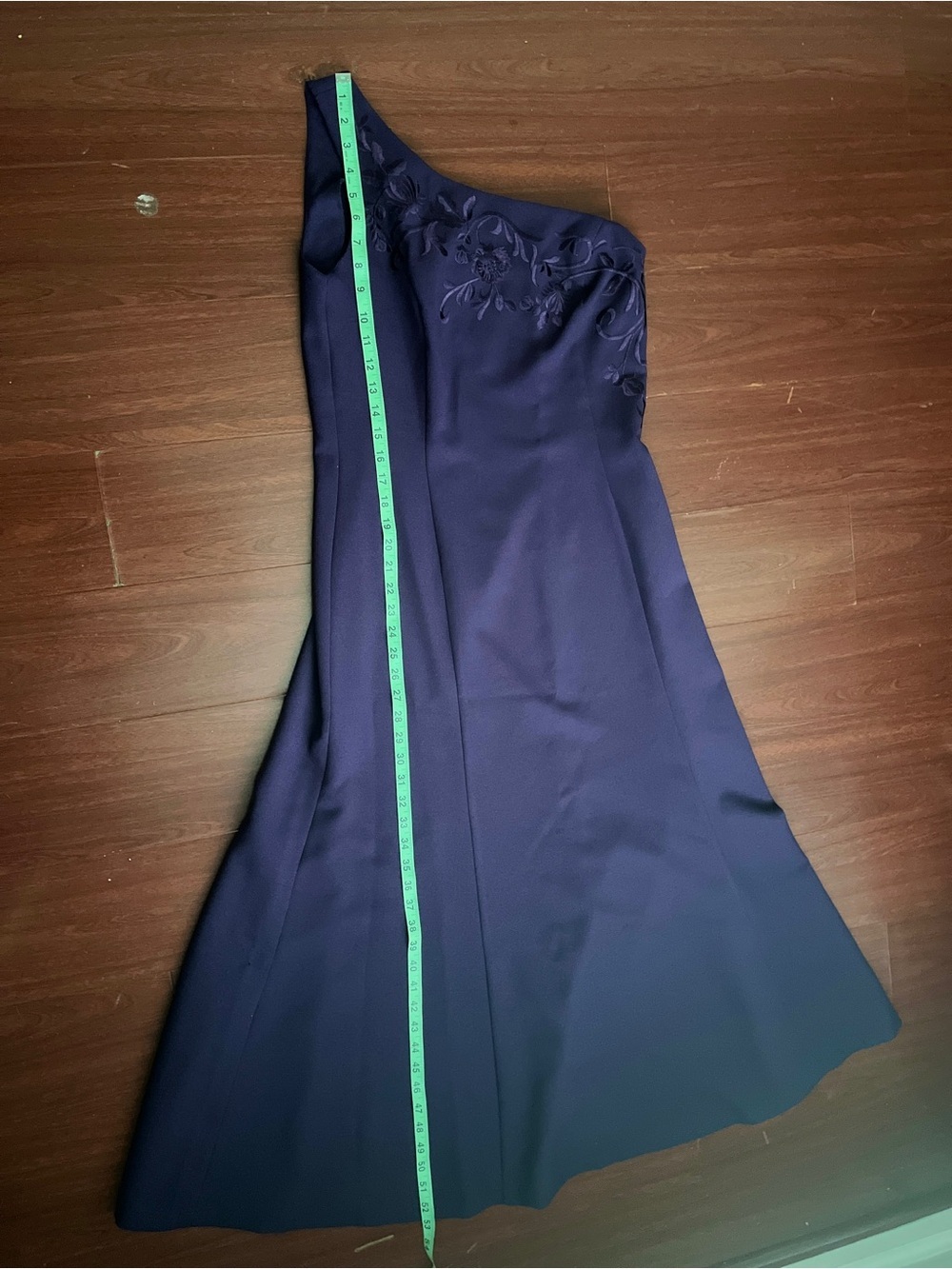 Together Elegant One-Shoulder Purple Evening Dress - Picture 9 of 9